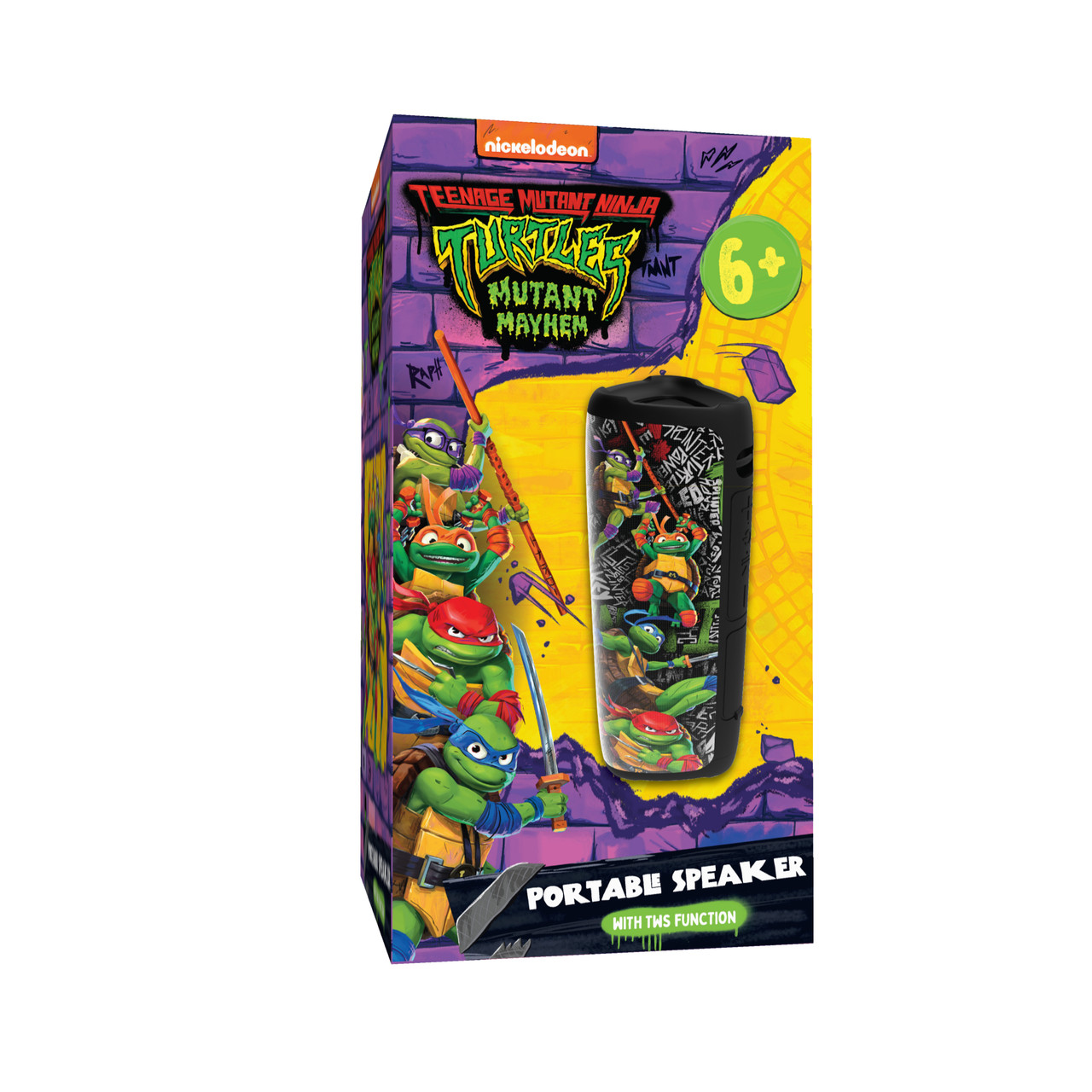 TMNT Portable Bluetooth Speaker 10W Black - Image 8