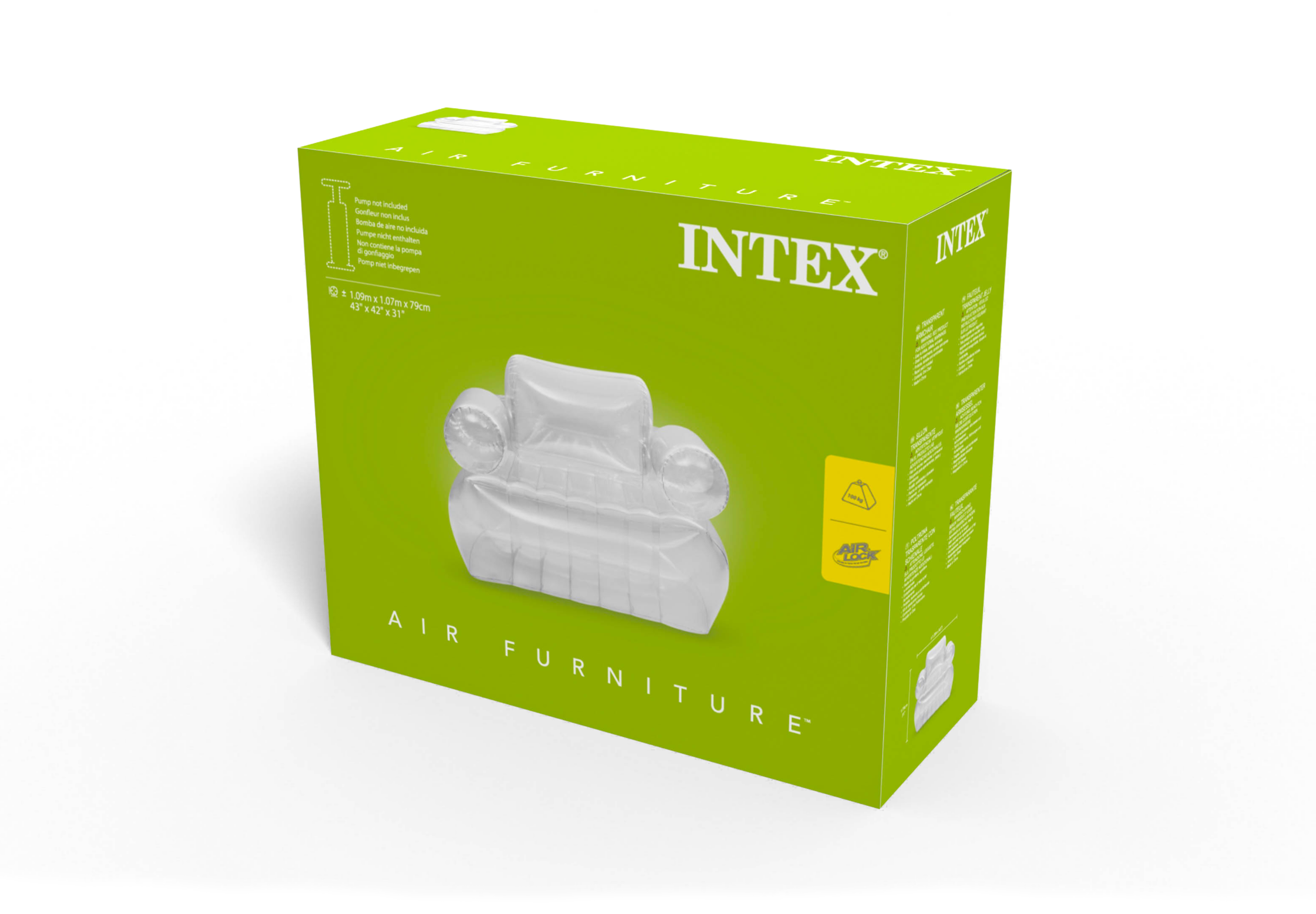 Intex Transparent Inflatable Armchair 66502 - Image 8