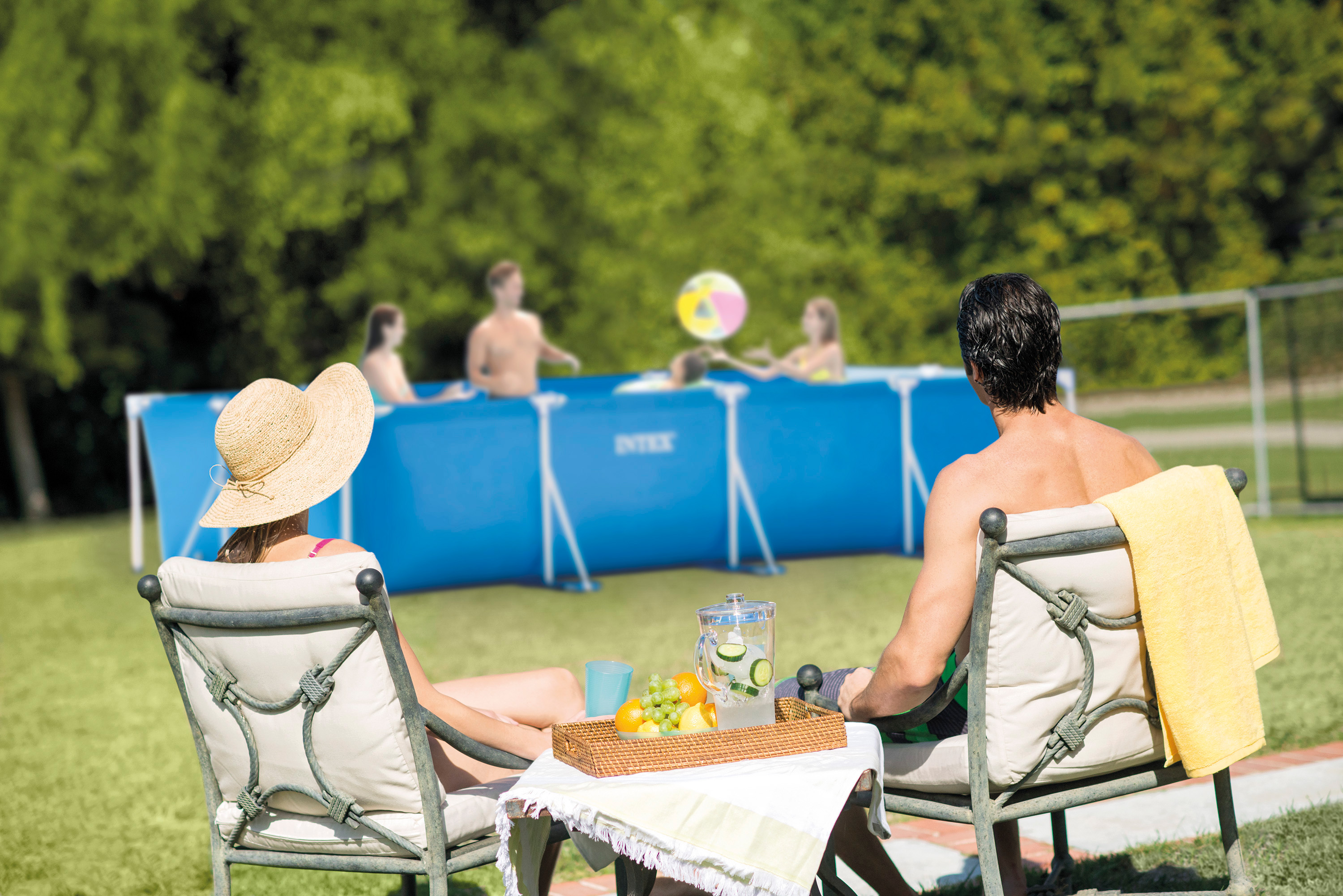 Intex Rectangular Frame Pool 4.5m X 2.2m X 0.84m with Filter/Pump 28274 - Image 3
