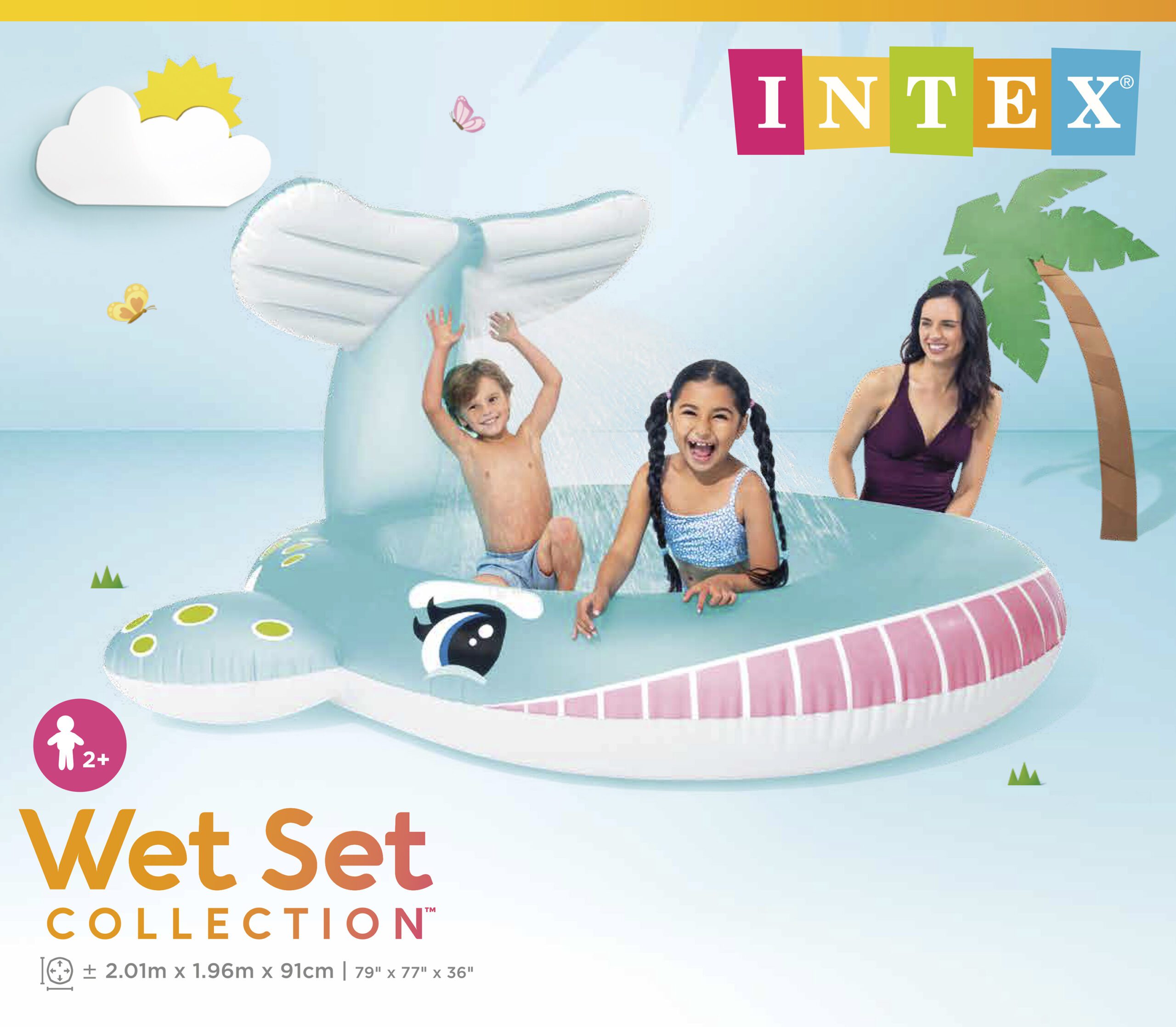 Intex Whale Spray Pool Kids Baby 57440 - Image 4