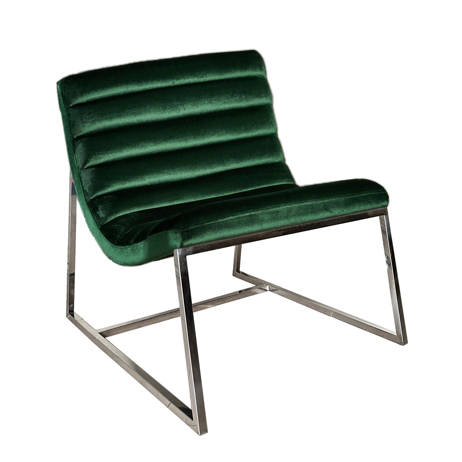 Glorie Emerald/Green Velvet Sofa Accent Chair ArmChair - Image 5