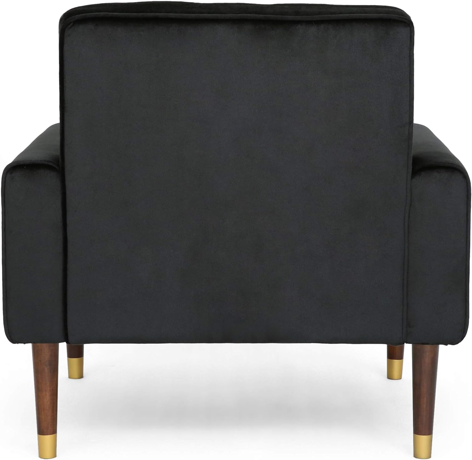 Lewisham Black Tufted Velvet Armchair - Image 4
