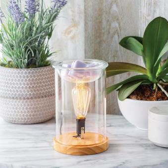 Wood & Glass Vintage Bulb Illumination Warmer - Image 2