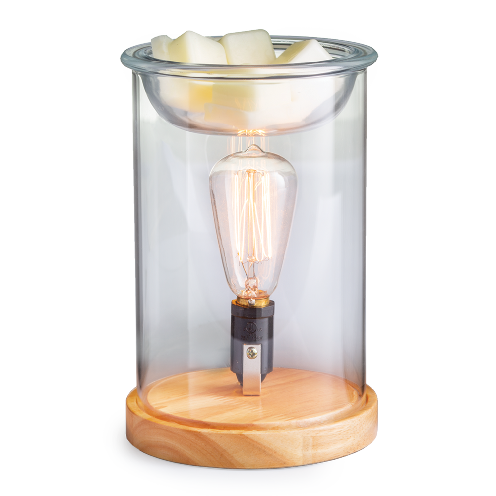 Wood & Glass Vintage Bulb Illumination Warmer - Image 3