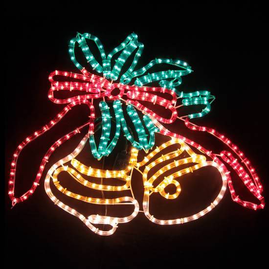 Samland Animated Flashing Bells Rope Motif Christmas Light Bell - Image 1
