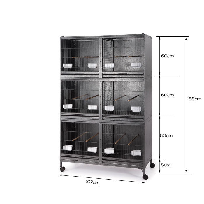 Samland THE TRIPLE-DOUBLE STACK BREEDING CAGE WITH CENTER DIVIDOR - Image 2