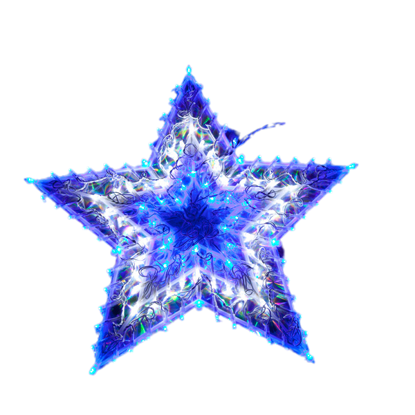 Samland 120 Led Blue/White Star Christmas Light - Image 2