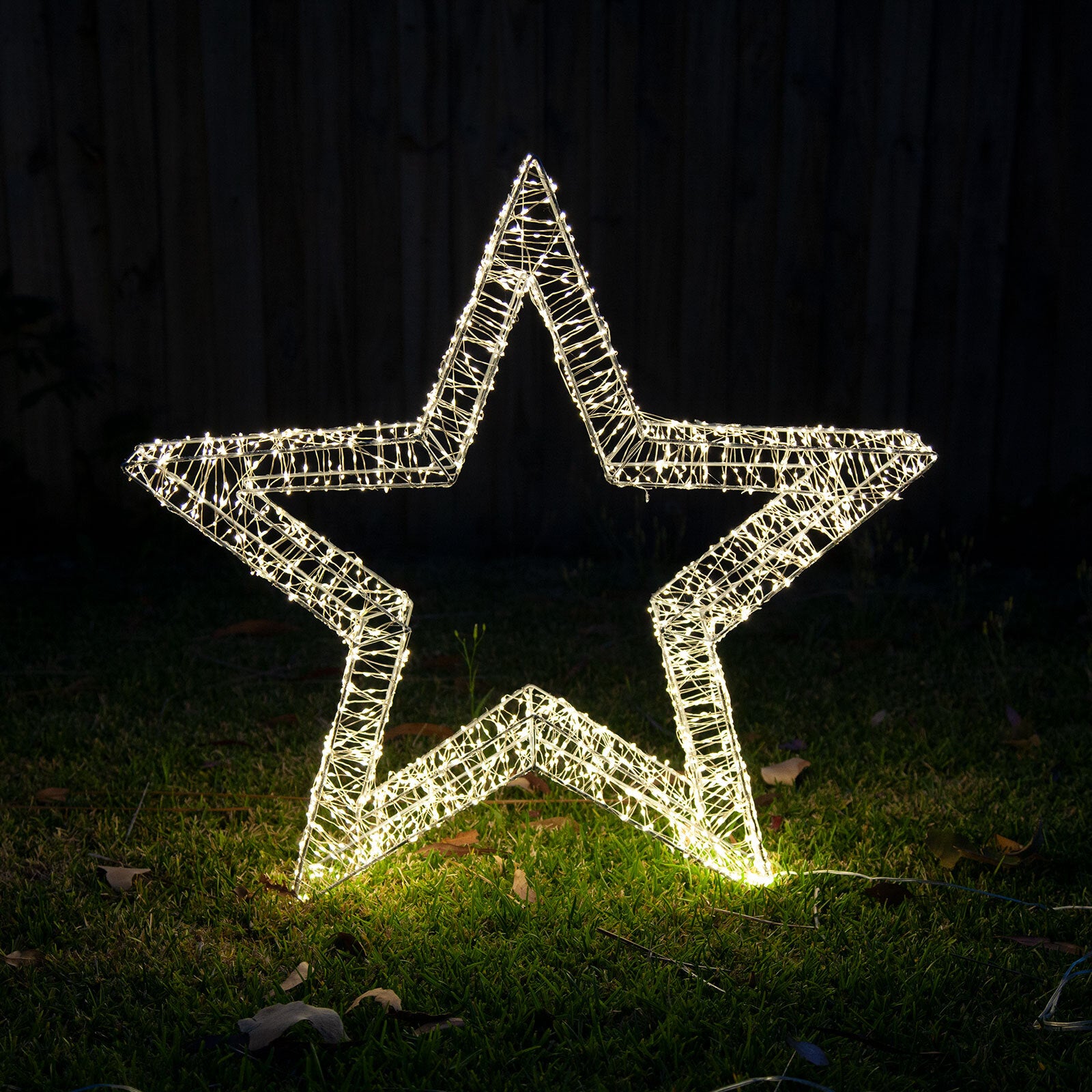 Samland 3d Frame Led Star Warm White For Christmas Decoration - 3DStar_M - Image 1