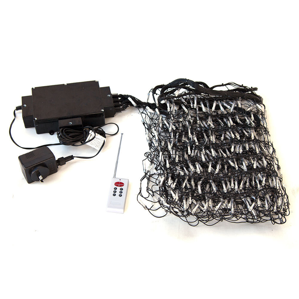 Samland 448 LED Programmable Scrolling Text Message Net Light 2m x 80cm in Blue - Image 2