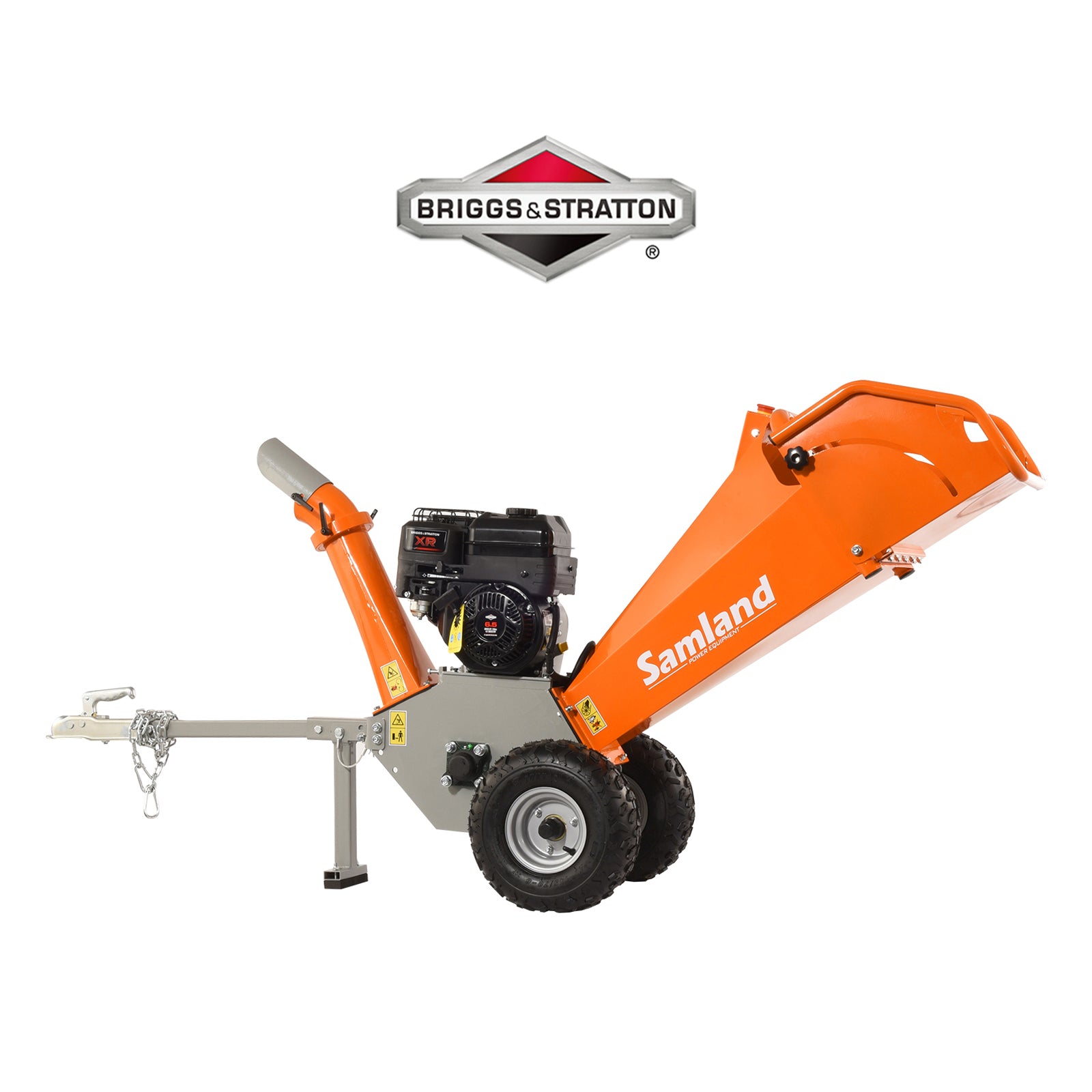 Samland WC65BS Wood Chipper Briggs & Stratton 6.5 HP Engine with Towing Bar - Image 1