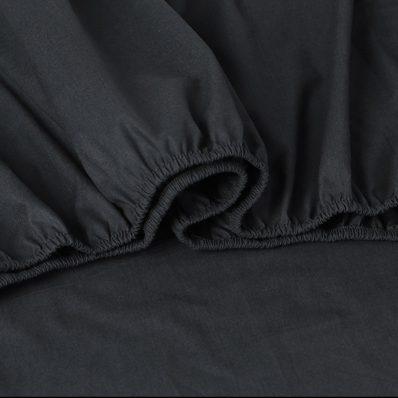 Elan Linen 100% Egyptian Cotton Vintage Washed 500TC Charcoal Queen Bed Sheets Set - Image 3