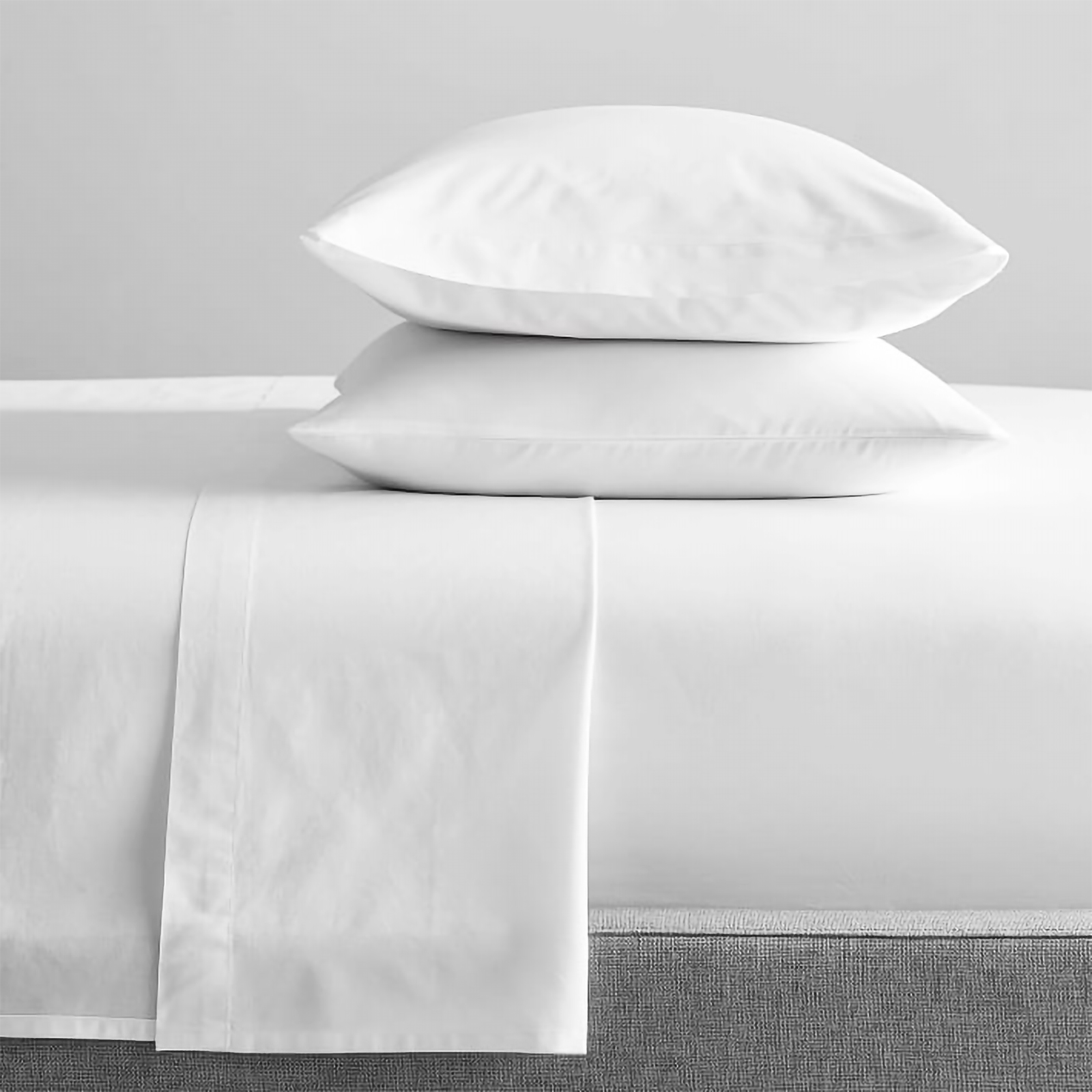 300 Thread Count 100 % Organic Cotton White Sheet Sets by Renee Taylor Single - Image 1