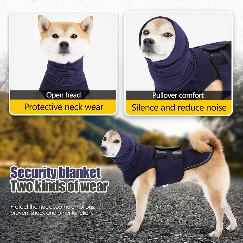 Pet Products Dog Anxiety Vest and Coat, Vet Visits and Separation - Keep Pet Calm, Dog Jacket for Thunder, Fireworks, Anti Anxiety Vest for Dogs and Cat Body and Ear, Green , XS. - Image 4