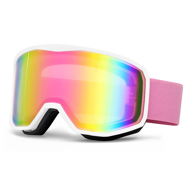 Outdoor sports products ,Winter skiing anti UV card myopia cylindrical double-layer anti fog skiing goggles - Image 1