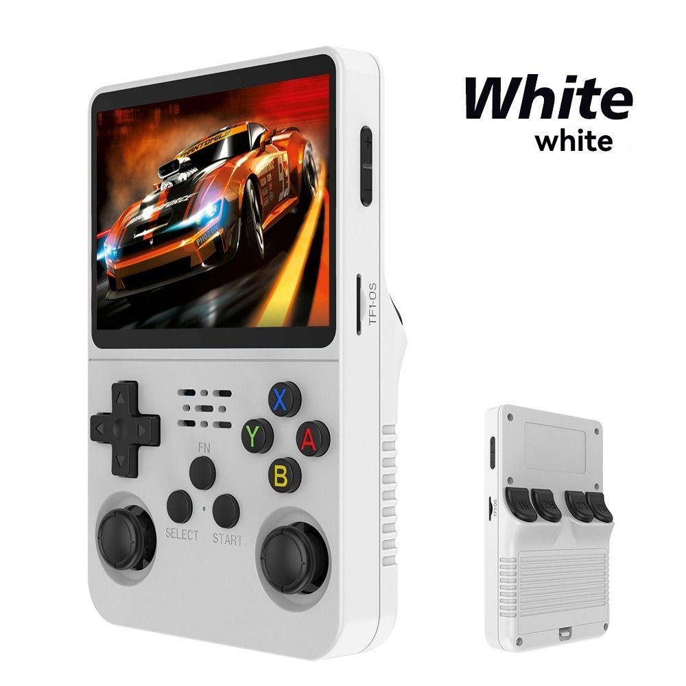 handheld game console, 3.5-inch HD screen, GTA, retro classic games, portable arcade, PSP-style, retro gaming, portable gaming, nostalgic console, Australia - White - Size 128G - Image 1