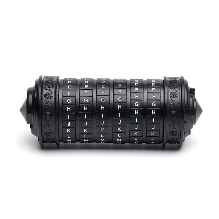 Da Vinci Code, Lock Cylinder, Puzzle, Gift, Valentine's Day Gift, Christmas Gift, Birthday Gift, Australian Puzzle, Brain Teaser, Code Breaking - Gold - Size L - Image 3