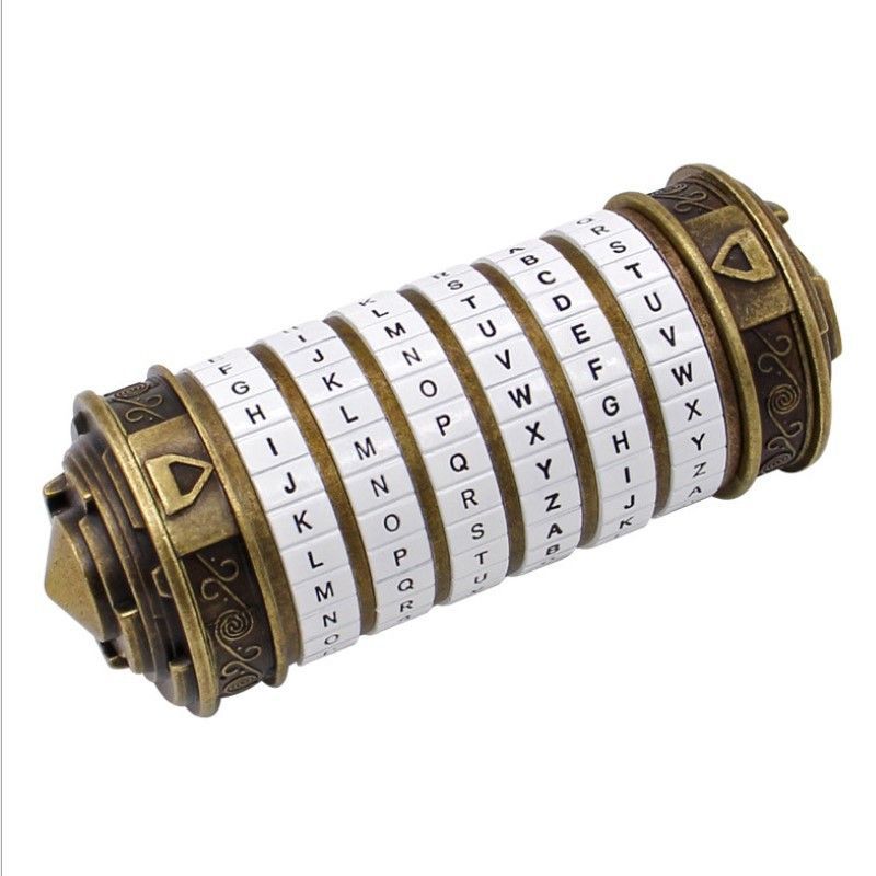 Da Vinci Code, Lock Cylinder, Puzzle, Gift, Valentine's Day Gift, Christmas Gift, Birthday Gift, Australian Puzzle, Brain Teaser, Code Breaking - red copper - Size L - Image 4