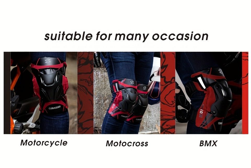 knee protector, KO1-PRO, motorcycling knee protection, high-impact sports knee gear, durable knee guard, comfortable knee protection, off-road knee pads, Australian knee brace -BLACK - Image 2