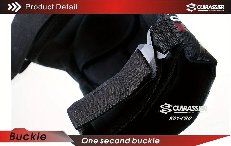 knee protector, KO1-PRO, motorcycling knee protection, high-impact sports knee gear, durable knee guard, comfortable knee protection, off-road knee pads, Australian knee brace -BLACK - Image 3