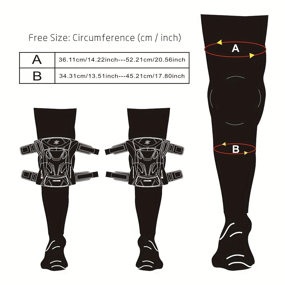 knee protector, KO1-PRO, motorcycling knee protection, high-impact sports knee gear, durable knee guard, comfortable knee protection, off-road knee pads, Australian knee brace -BLACK - Image 4