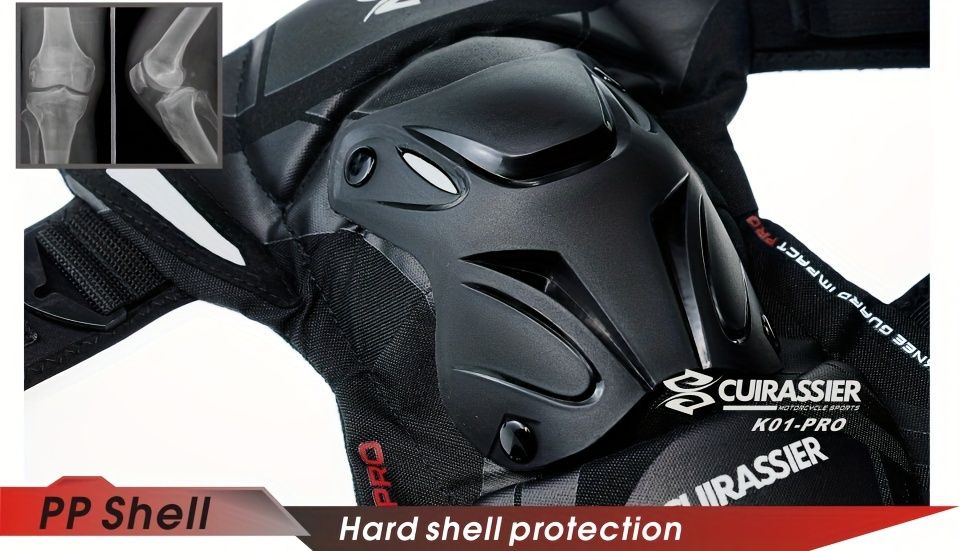 knee protector, KO1-PRO, motorcycling knee protection, high-impact sports knee gear, durable knee guard, comfortable knee protection, off-road knee pads, Australian knee brace -BLACK - Image 5