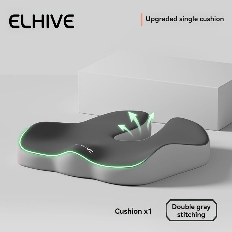 ELHIVE, upgraded single cushion, sitting comfort, ergonomic support, back support, pressure relief, office chair cushion, car seat cushion, health and wellness, portable cushion, durable cushion, Australian market - Image 2