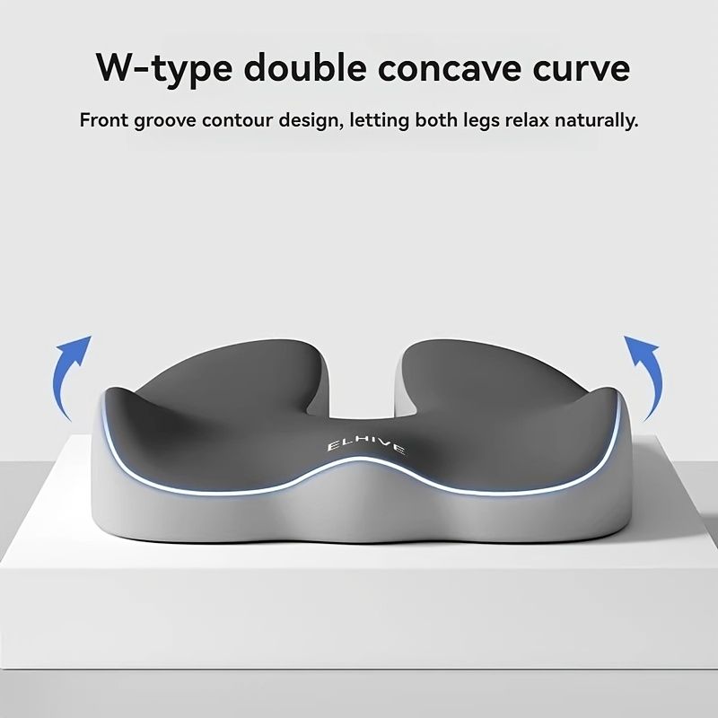 ELHIVE, upgraded single cushion, sitting comfort, ergonomic support, back support, pressure relief, office chair cushion, car seat cushion, health and wellness, portable cushion, durable cushion, Australian market - Image 3
