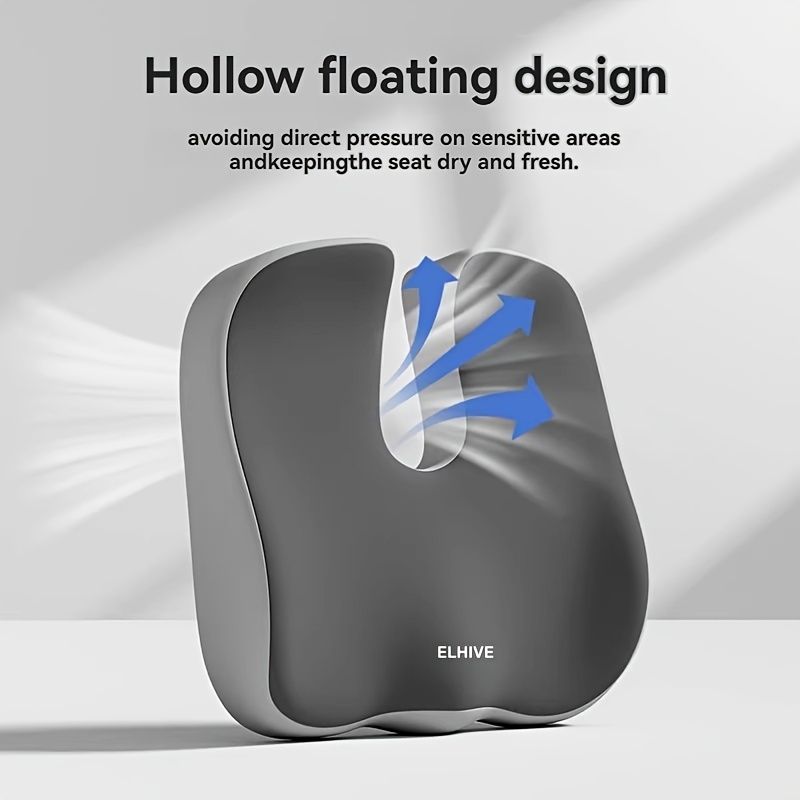 ELHIVE, upgraded single cushion, sitting comfort, ergonomic support, back support, pressure relief, office chair cushion, car seat cushion, health and wellness, portable cushion, durable cushion, Australian market - Image 7