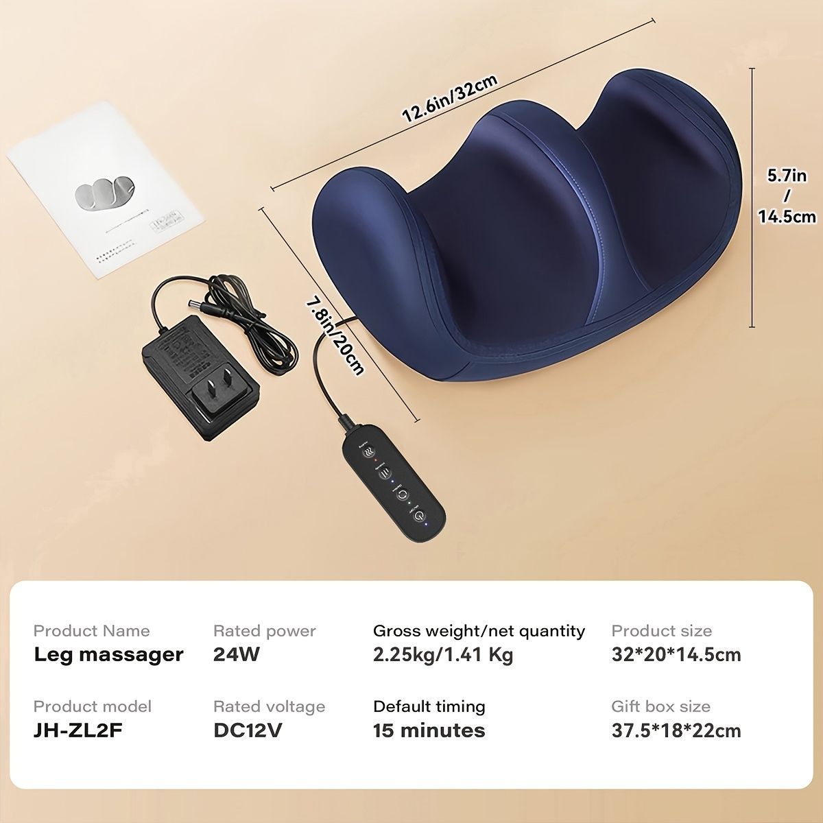 Foot Massager Heating Massager Multiple Modes 20 Massage Heads Foot Massage - Navy - Size Australian - standard - Image 2