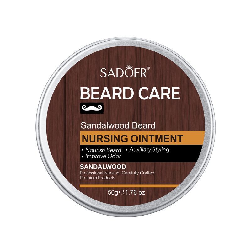 sandalwood beard ointment, beard care Australia, hydrate beard, nourish beard, flexible beard, beard moisturiser, odour control beard, Australian beard product, beard grooming, sandalwood beard balm - Yellow - Size 50g-2pcs - Image 4