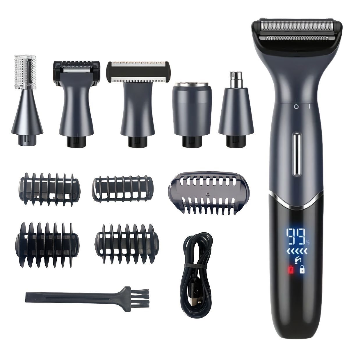 Women'S Hair Remover 7-In-1 Hair Remover Body Hair Removal Facial Hair Removal - Black - Size SET - Image 6