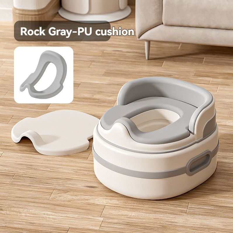 children's toilet, multifunctional potty, kids bathroom accessory, toilet training aid, Zibang children's toilet, toddler potty, Australian potty training - Gray - Size Soft cushion - Image 1