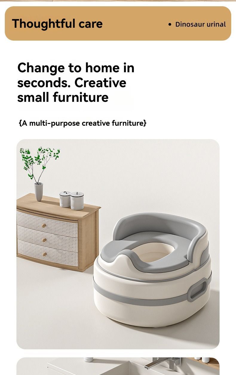 children's toilet, multifunctional potty, kids bathroom accessory, toilet training aid, Zibang children's toilet, toddler potty, Australian potty training - Gray - Size Soft cushion - Image 6
