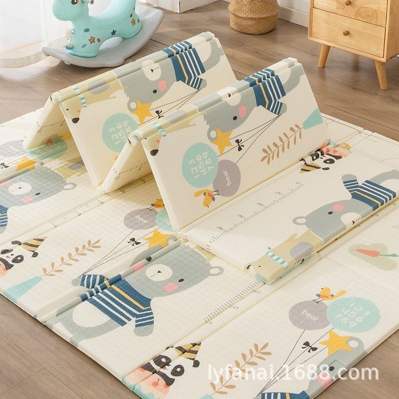 double-sided cartoon mat, folding mat, 2cm living room mat, game mat, odor-free mat, children play mat, foam mat, floor mat Australia - Dreamland - Size 180-200cm - Image 3