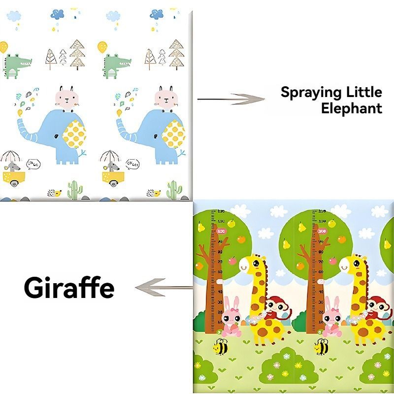 double-sided cartoon mat, folding mat, 2cm living room mat, game mat, odor-free mat, children play mat, foam mat, floor mat Australia - Dreamland - Size 180-200cm - Image 6