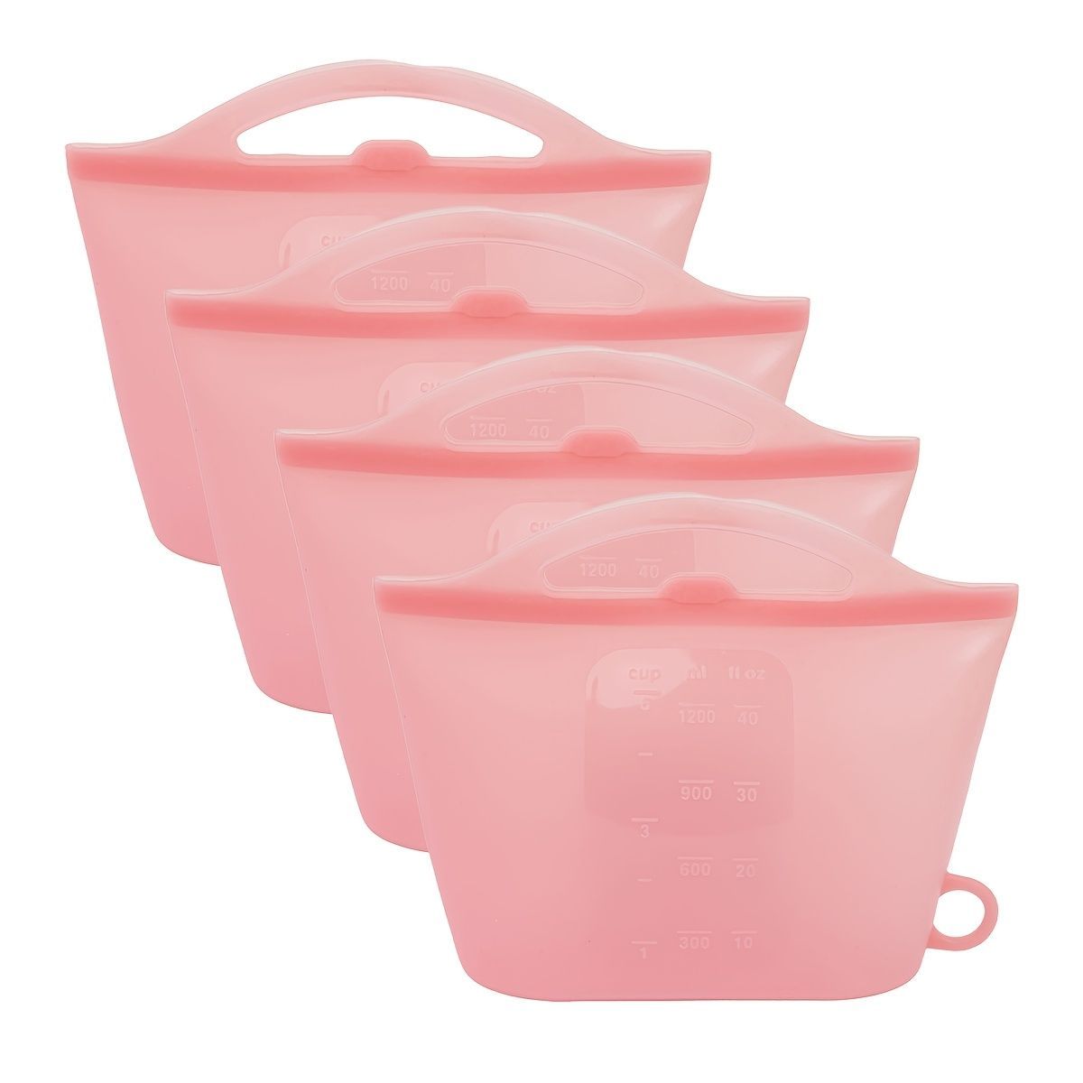 food-grade silicone, sealing strips, leak-proof, airtight seal, silicone lid covers, reusable food storage, Australian kitchen, dishwasher safe, non-toxic, temperature resistant, fridge organisation, travel storage, office lunchbox - Orange - Size 1200ml- - Image 6