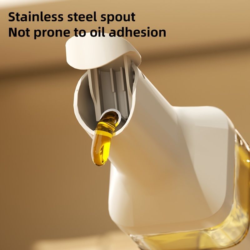 automatic opening glass bottles, oil bottles, condiment bottles, kitchen storage, soy sauce bottles, vinegar bottles, Australian kitchen - Gray - Size 500ml - Image 6