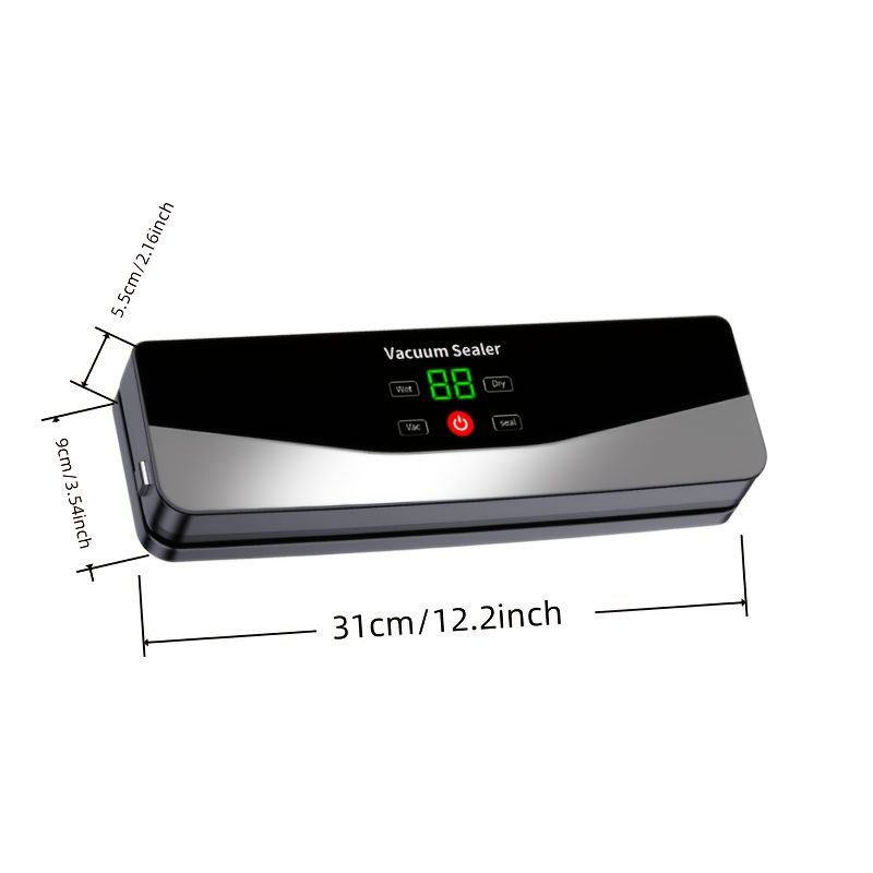 wireless vacuum sealer, portable vacuum sealer, chargeable vacuum sealer, Japanese technology vacuum sealer, food storage vacuum sealer, cordless food sealer, kitchen gadget Australia - Image 1