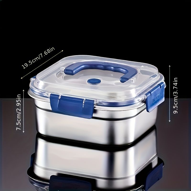 Silver 4PCS stainless steel food storage containers,airtight containers,meal prep containers,stackable food storage,Australian kitchen,leakproof food containers,reusable lunch containers - Image 2