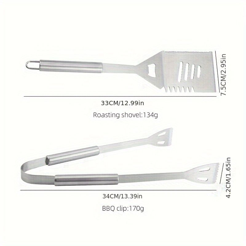 stainless steel BBQ tool set, BBQ utensils, outdoor grilling tools, Australian BBQ set, durable BBQ tools - Image 3