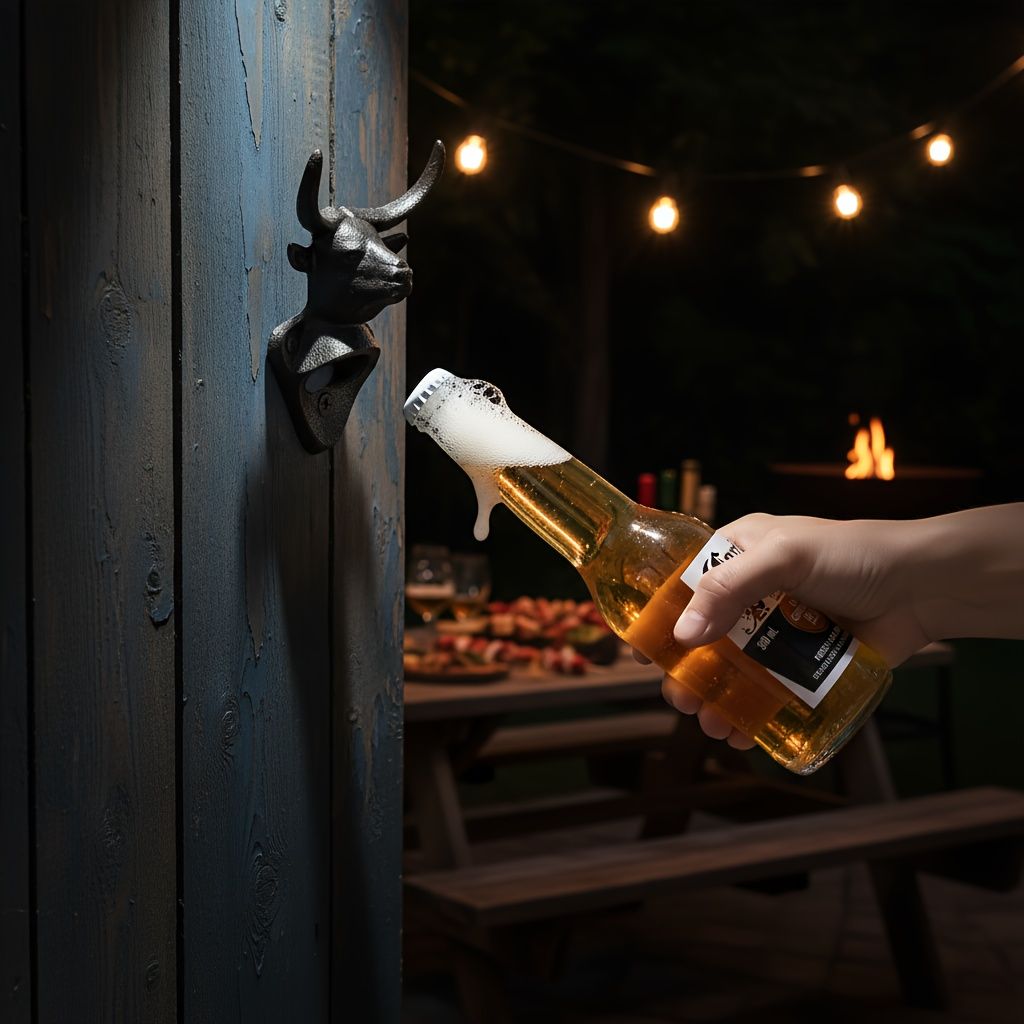 bull head bottle opener, wall mounted bottle opener, kitchen accessory, party item, durable bottle opener, Australian home decor, bar accessory, gift for beer lovers - Image 3