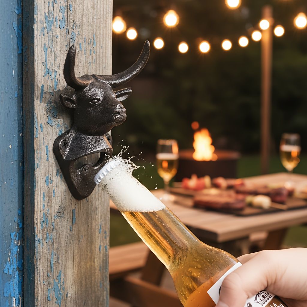 bull head bottle opener, wall mounted bottle opener, kitchen accessory, party item, durable bottle opener, Australian home decor, bar accessory, gift for beer lovers - Image 7