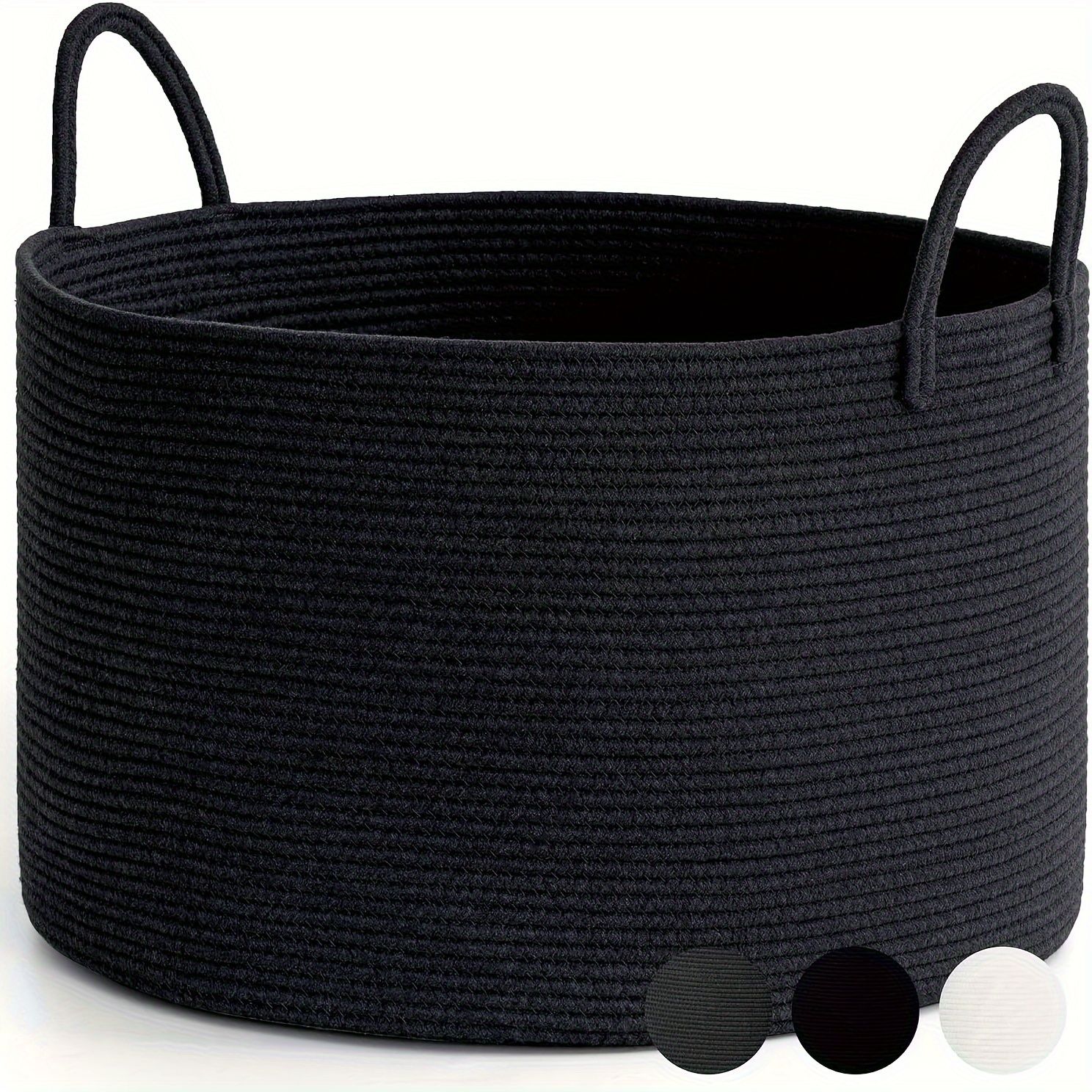 woven laundry basket, durable laundry basket, spacious laundry hamper, stylish laundry storage, Australian home organisation, multi-purpose storage basket, ergonomic handles, decorative laundry bin - Image 8