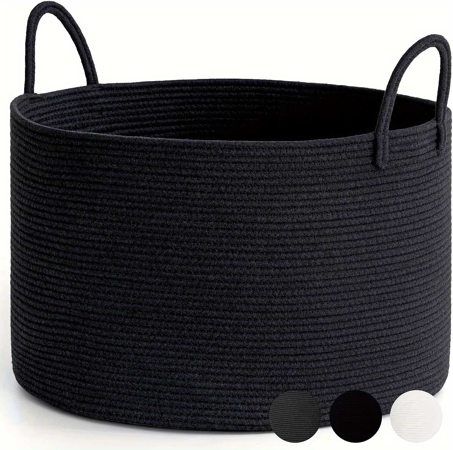 woven laundry basket, durable laundry basket, spacious laundry hamper, stylish laundry storage, Australian home organisation, multi-purpose storage basket, ergonomic handles, decorative laundry bin - Image 8