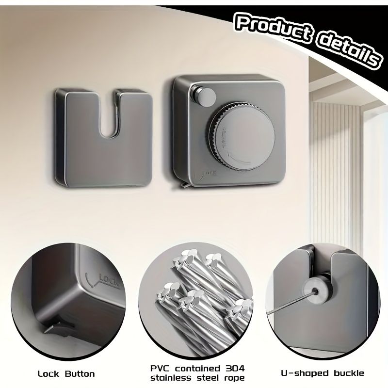 wall-mounted clothes hanger, adjustable hanger, laundry hanger, home organization, high-quality hanger, space saving hanger, wall clothes rail, Australian home, coat hanger wall mount - Image 6