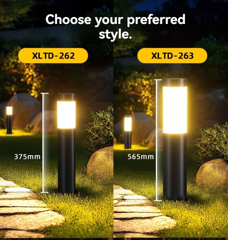 solar lawn lights, stainless steel outdoor lights, 3-LED garden lights, waterproof outdoor lights, modern outdoor lighting, cylindrical solar lights, Australian outdoor lights - Silver white light - Size 1PCS - Image 4