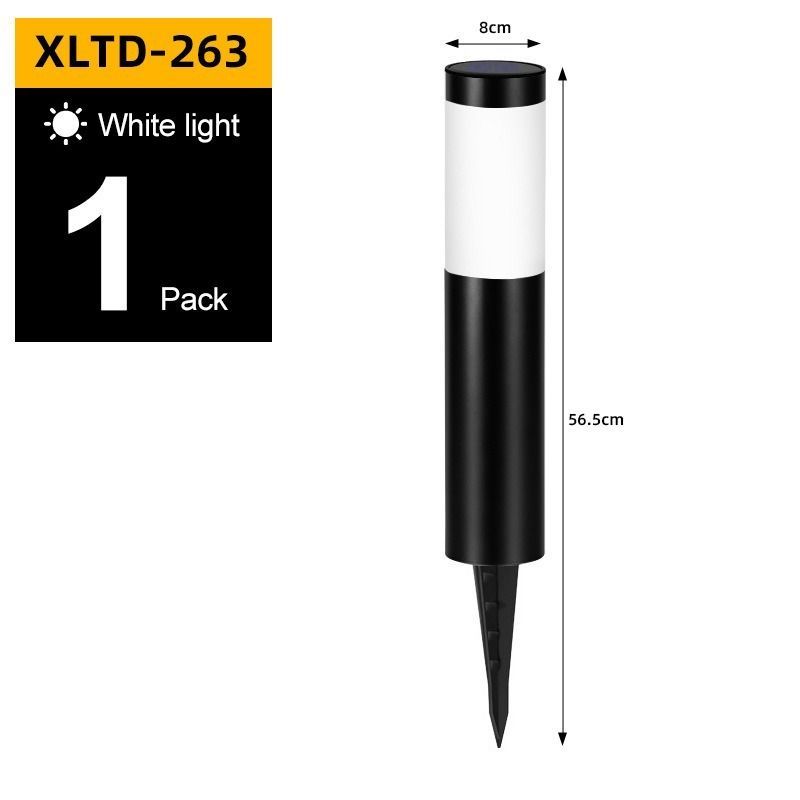 solar lawn lights, stainless steel outdoor lights, 3-LED garden lights, waterproof outdoor lights, modern outdoor lighting, cylindrical solar lights, Australian outdoor lights - Silver white light - Size 2PCS - Image 7