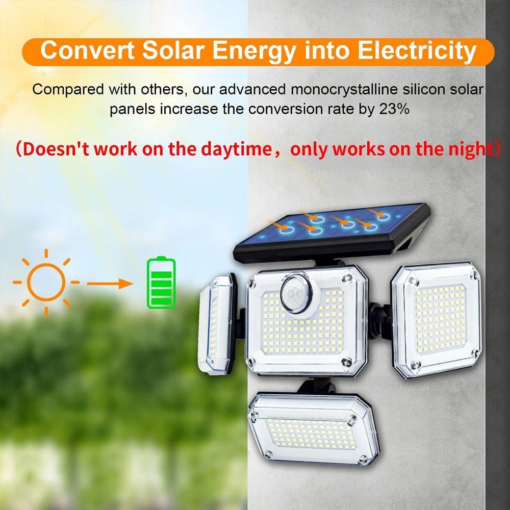 solar outdoor light, motion sensor wall light, waterproof led light, rotatable solar panel, Australian outdoor lighting, energy saving garden light, dusk to dawn light - White light - Size 2PCS - Image 7