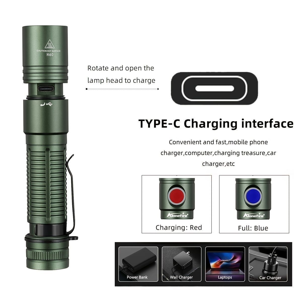 powerful flashlight, rechargeable flashlight, magnetic flashlight, outdoor lighting, long-range flashlight, 12W flashlight, camping light, work light, hands-free light - Black - Size 12W - Image 7