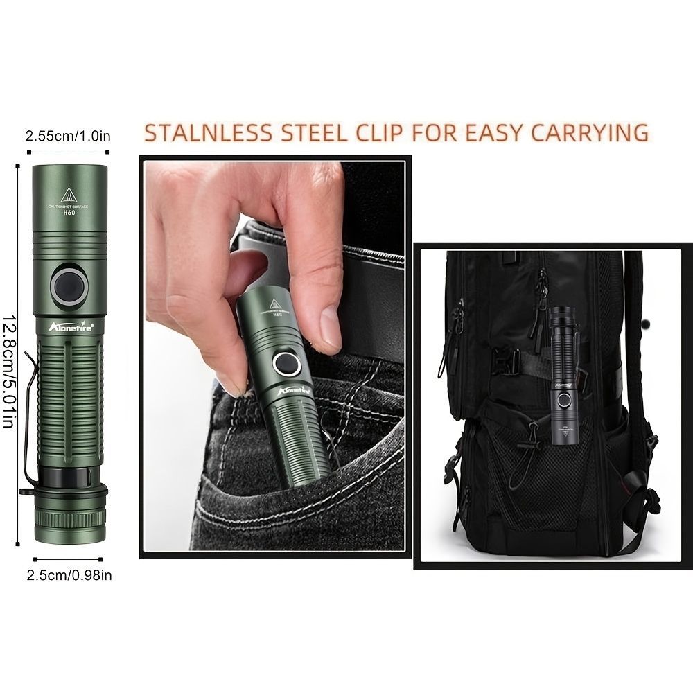 powerful flashlight, rechargeable flashlight, magnetic flashlight, outdoor lighting, long-range flashlight, 12W flashlight, camping light, work light, hands-free light - Black - Size 12W - Image 8